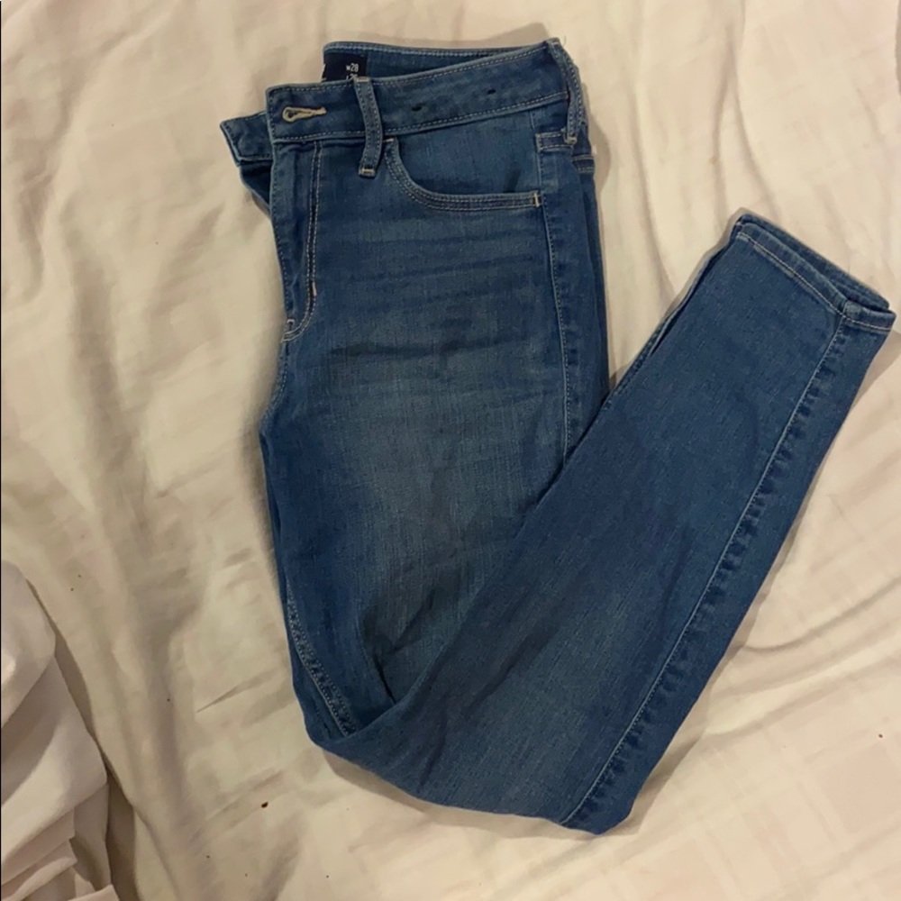 Hollister high rise super skinny medium jeans